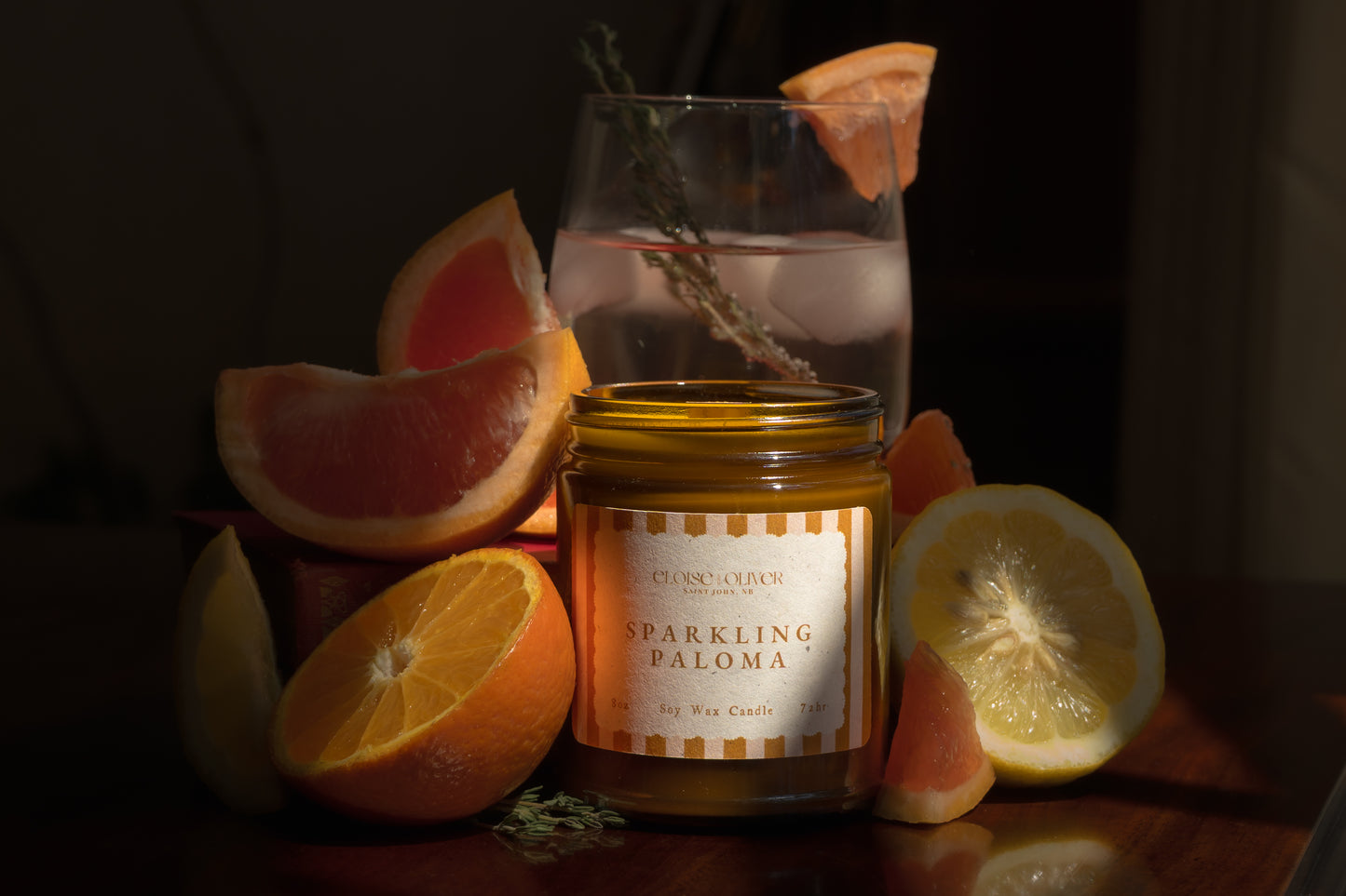 8oz Sparkling Paloma Candle