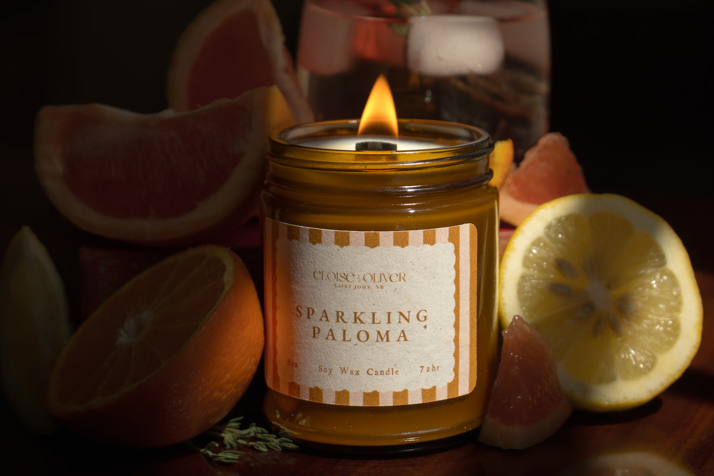 8oz Sparkling Paloma Candle