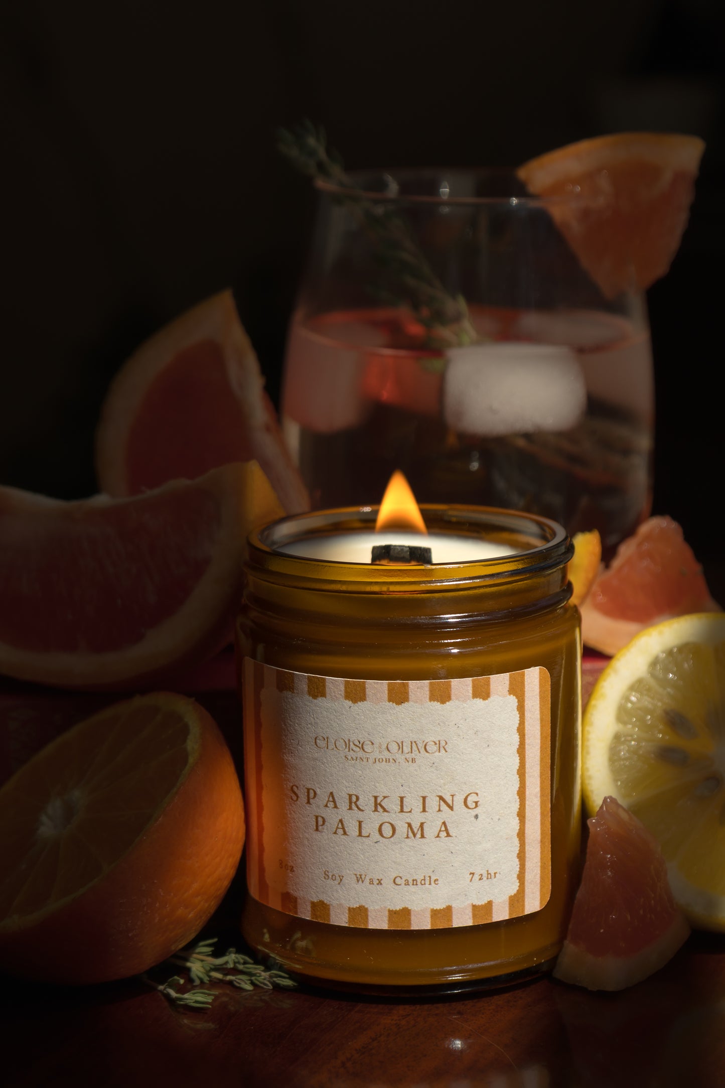 8oz Sparkling Paloma Candle