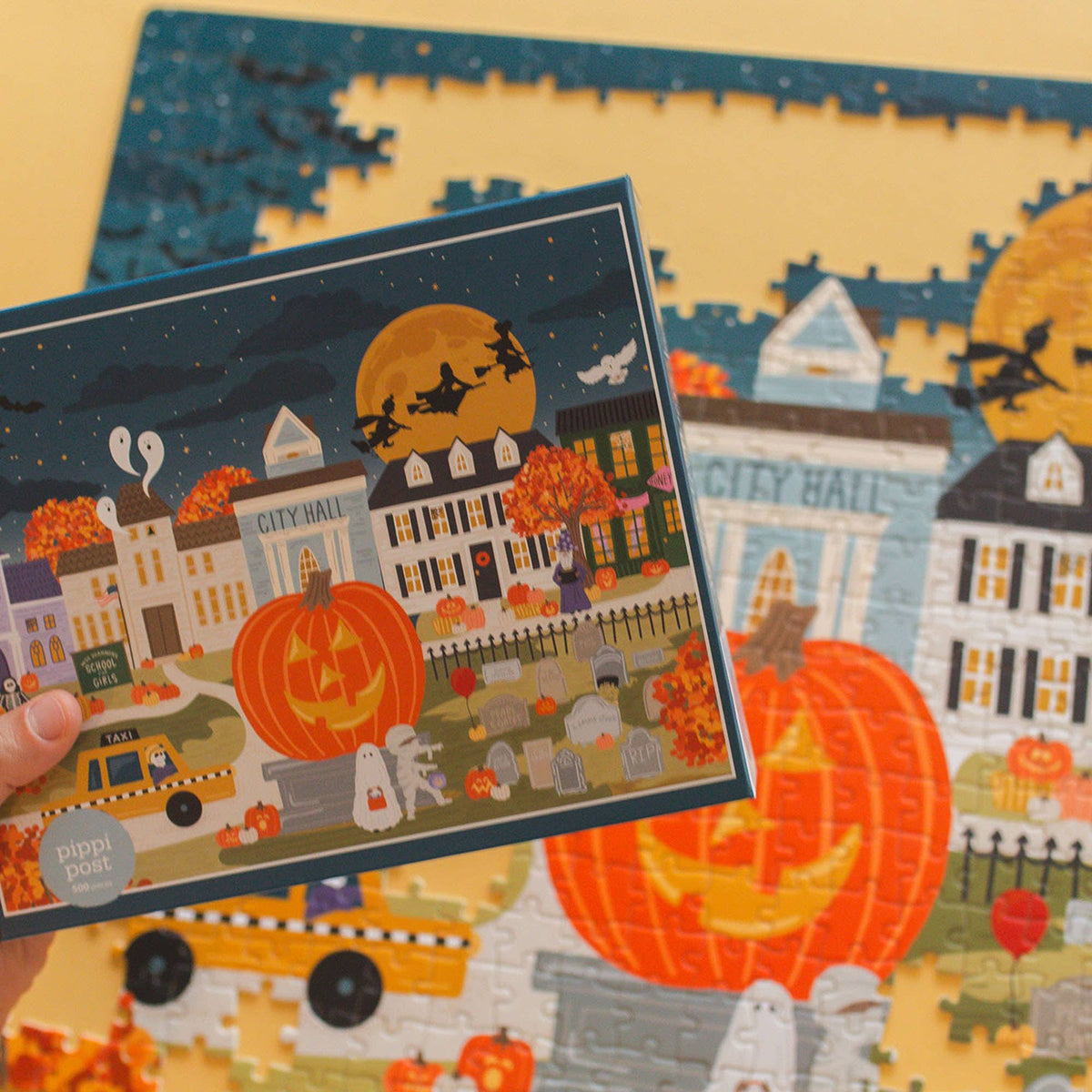 Haunted Nights & Ghostly Lights 500 Piece Puzzle