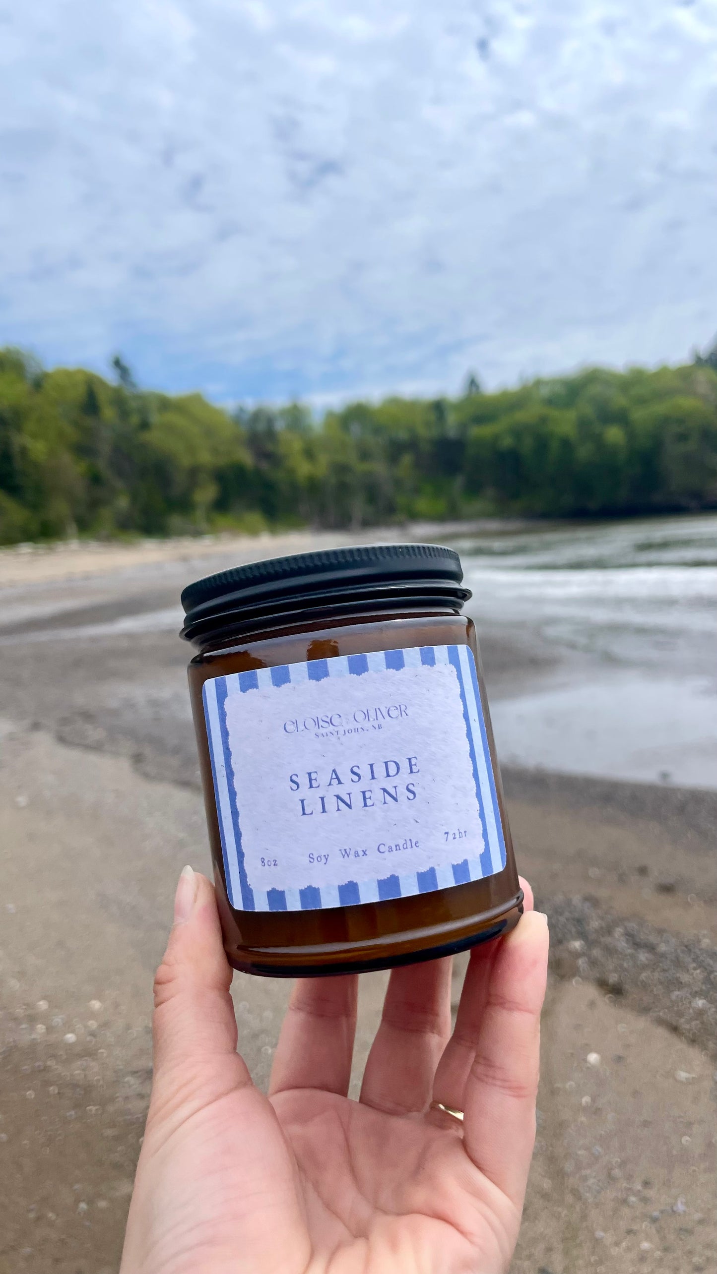 8oz Seaside Linens Candle