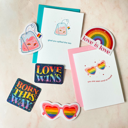 Rainbow Tea Pride Sticker
