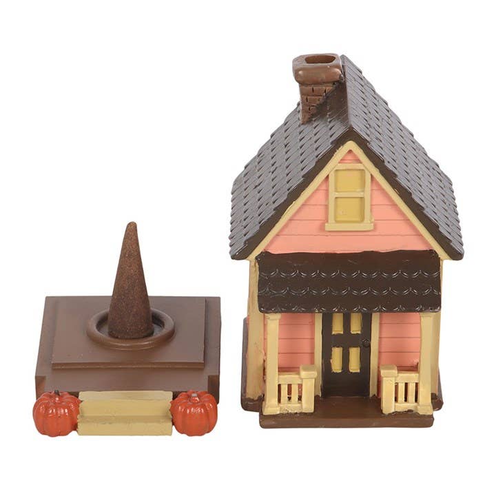 Pumpkin House Incense Cone Burner