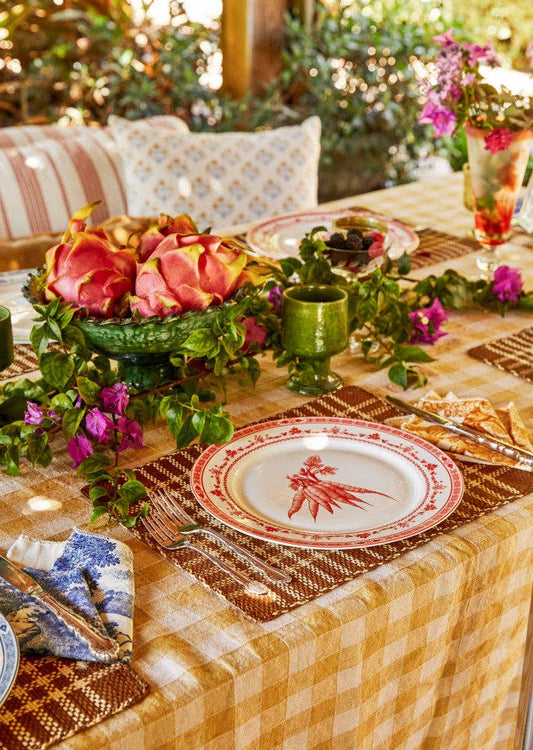 Farm Fresh Dinner Plates | Red and White