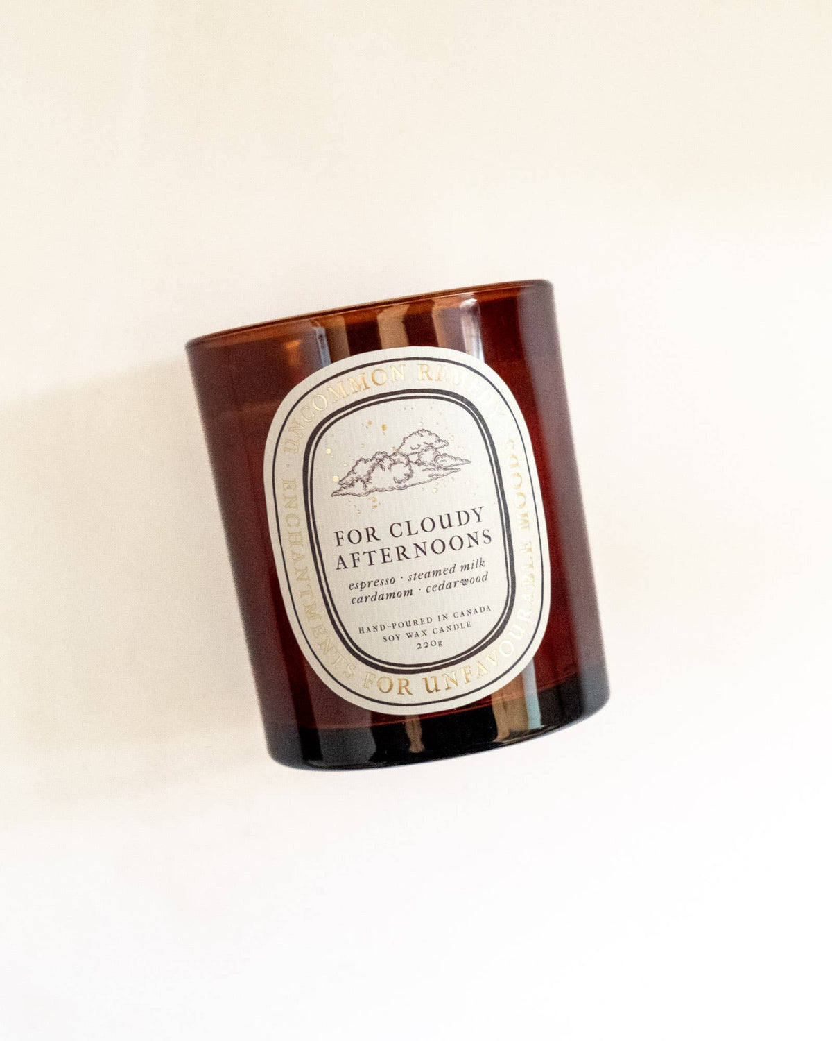 "For Cloudy Afternoons" 8oz Soy Wax Candle