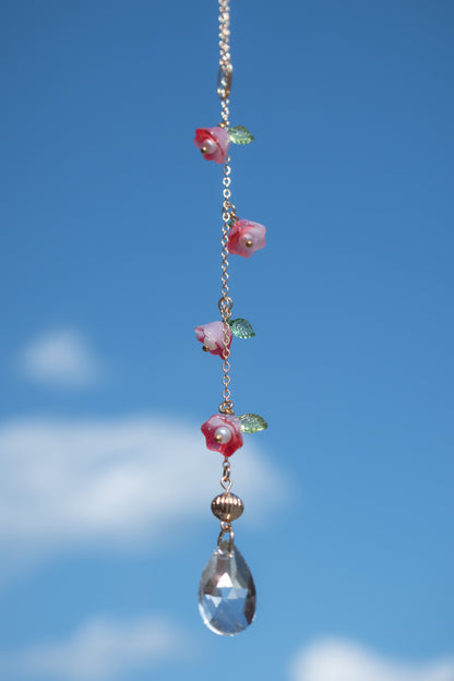 Beaded Flower Car Charm