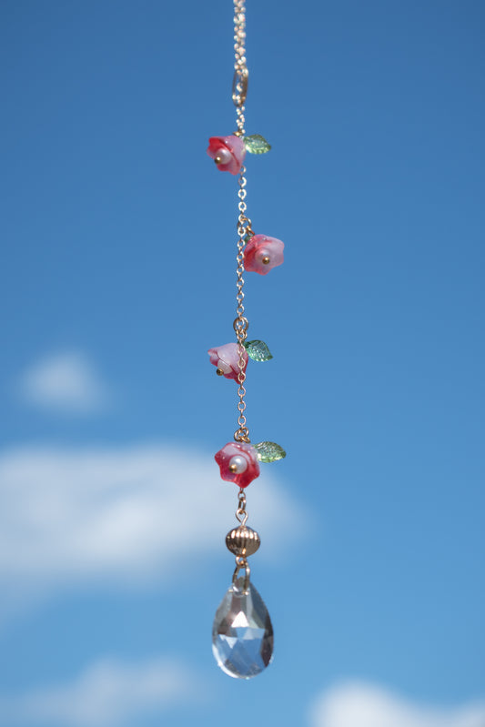 Beaded Flower Car Charm