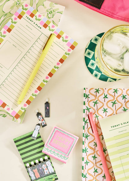 Checkered Flower Daily Planner