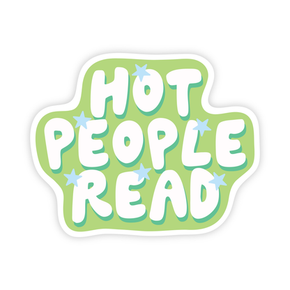 Hot People Read Vinyl Sticker