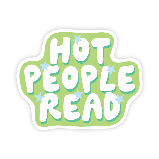 Hot People Read Vinyl Sticker