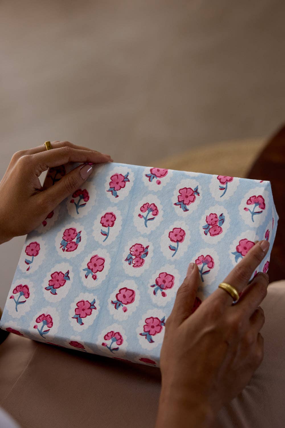 Scallop Tiles Pink Sorbet - Wrapping Paper