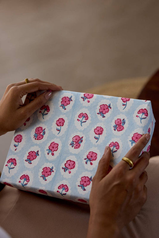 Scallop Tiles Pink Sorbet - Wrapping Paper