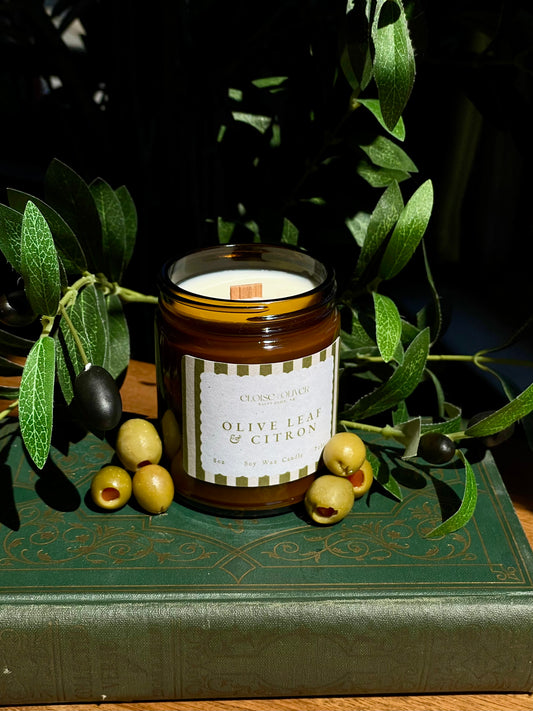 8oz Olive Leaf and Citron Candle