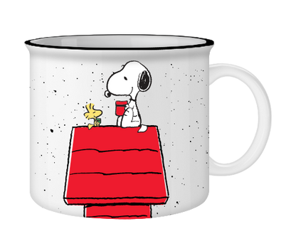 Peanuts Snoopy & Woodstock 20oz Camp Mug