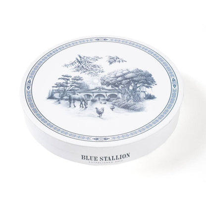 Farm Fresh Dinner Plates | Blue and White