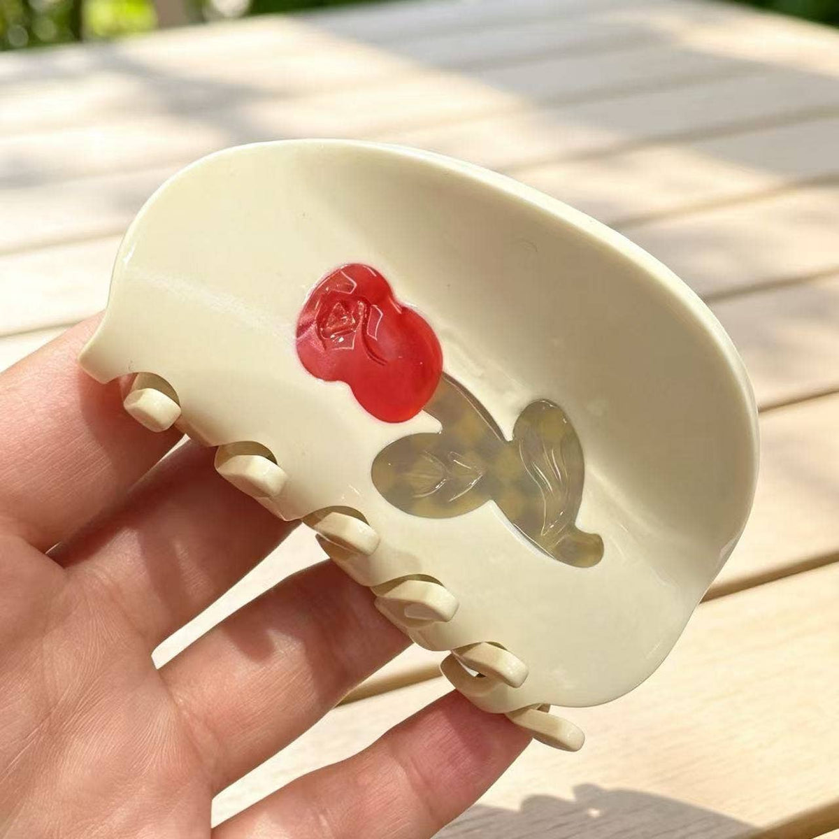 Vintage Rose Hair Clip