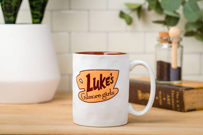 Gilmore Girls Luke's Wax Resist 17oz Ceramic Pottery Mug