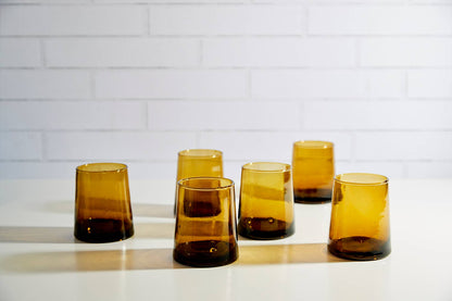 Moroccan Cone Glassware - Amber