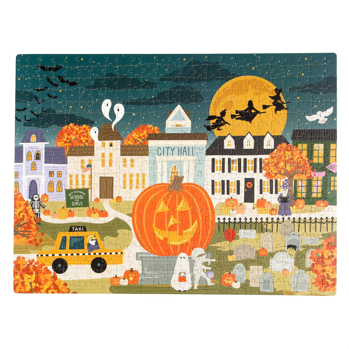 Haunted Nights & Ghostly Lights 500 Piece Puzzle