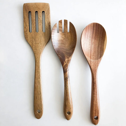 Natural Acacia Wood Kitchen Utensils
