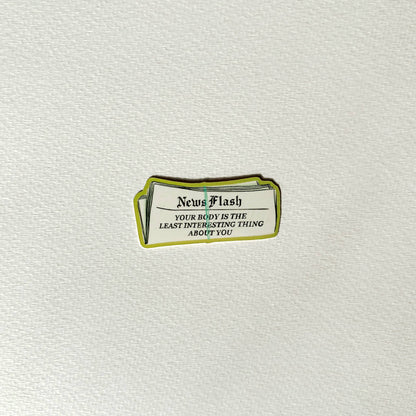 Newsflash Body Positivity Sticker