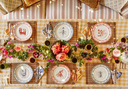 Farm Fresh Dinner Plates | Blue and White