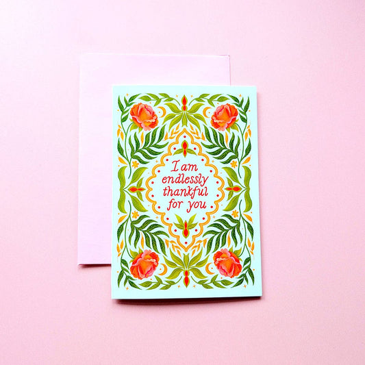 I am Endlessly Thankful for You Mini Greeting Card