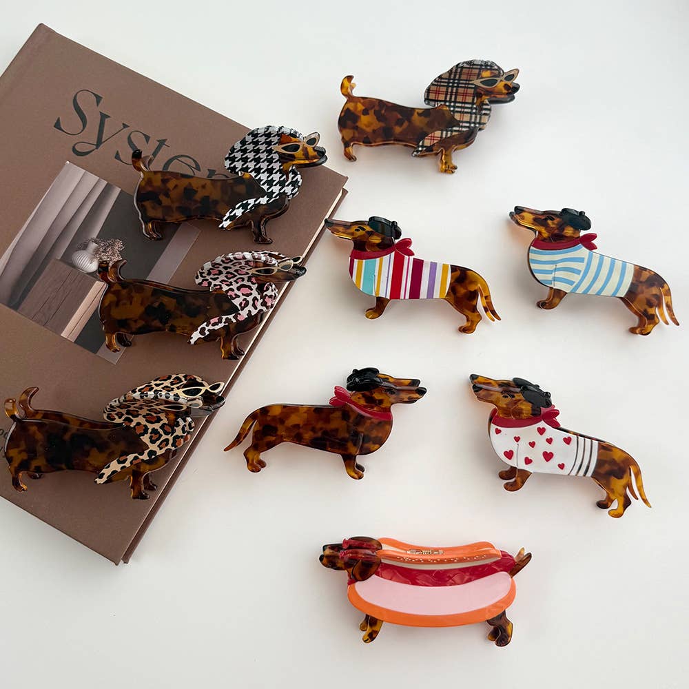 Dachshund Hair Claw Clip