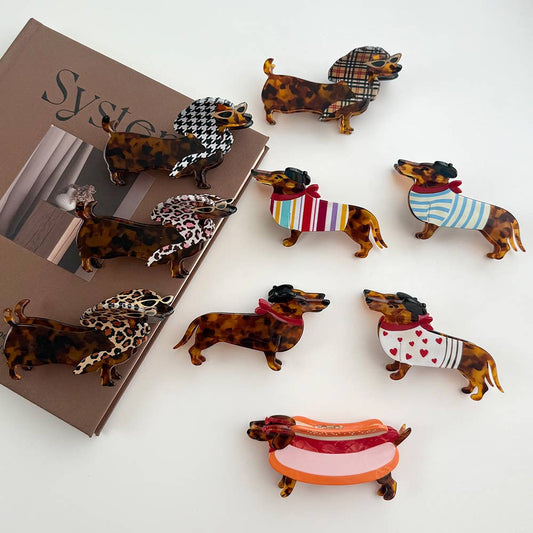 Dachshund Hair Claw Clip