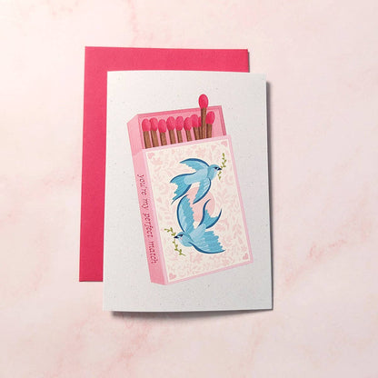 You're My Perfect Match Mini Greeting Card