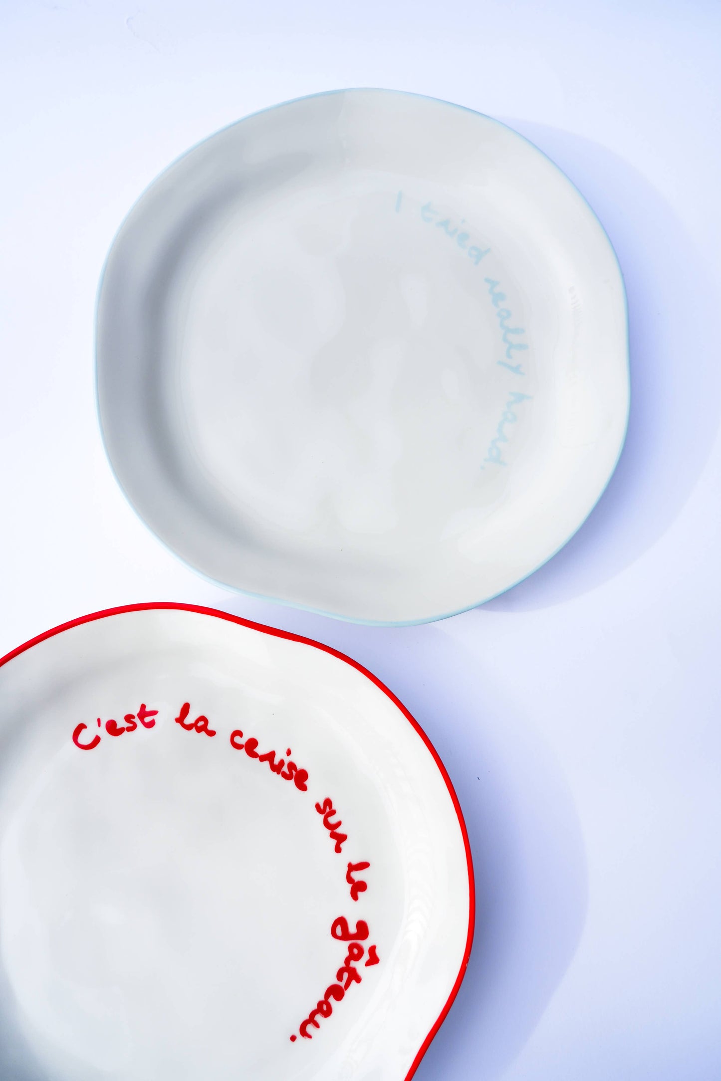 Statement Plate 'C'est la cerise sur le gateau'