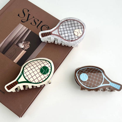 Tennis Racket Hair Claw Clip
