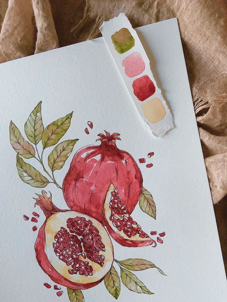 Pomegranate Art Print (5x7)