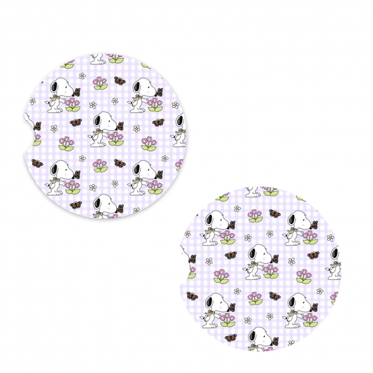 Snoopy Flower Coasters