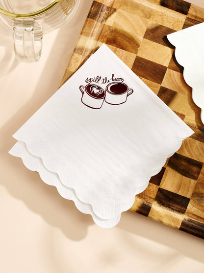 Spill The Beans Beverage Napkins