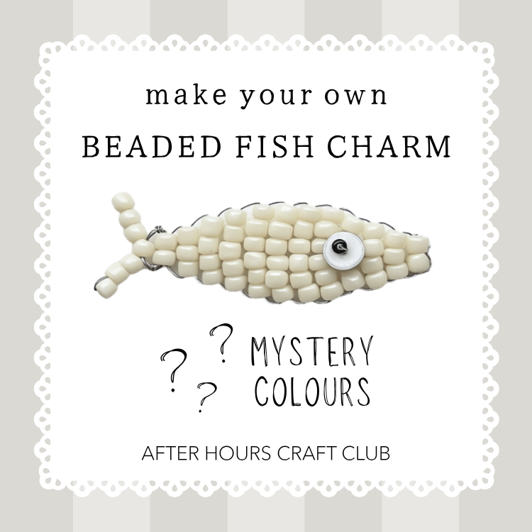Beaded Fish Charm Craft Kit. by After Hours Club