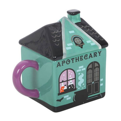 Apothecary Shop Halloween Lidded Mug