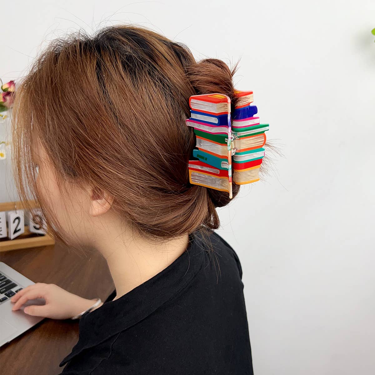 Bookish Hair Claw Clip