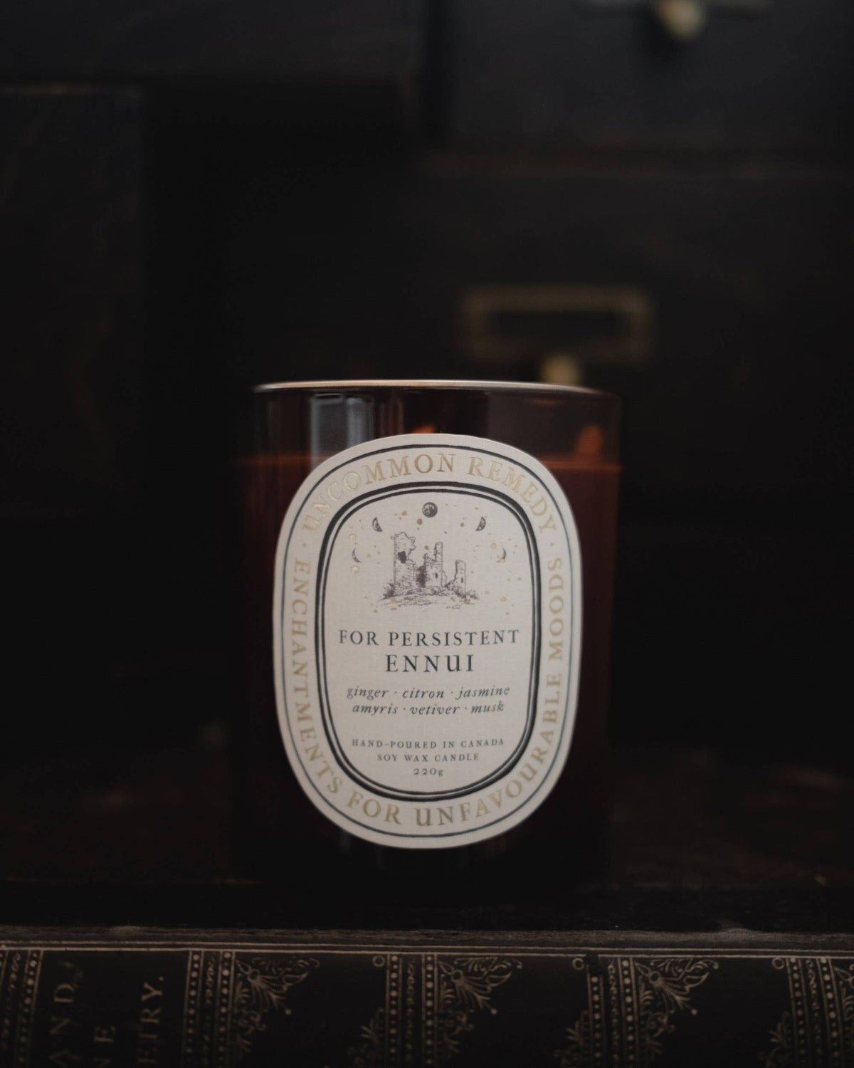 "For Persistant Ennui" 8oz Soy Wax Candle