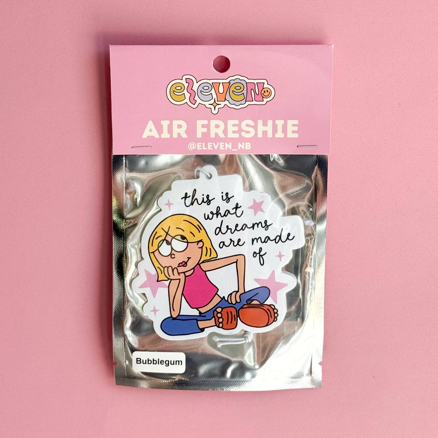 Lizzie Air Freshie Bubble Gum Scent