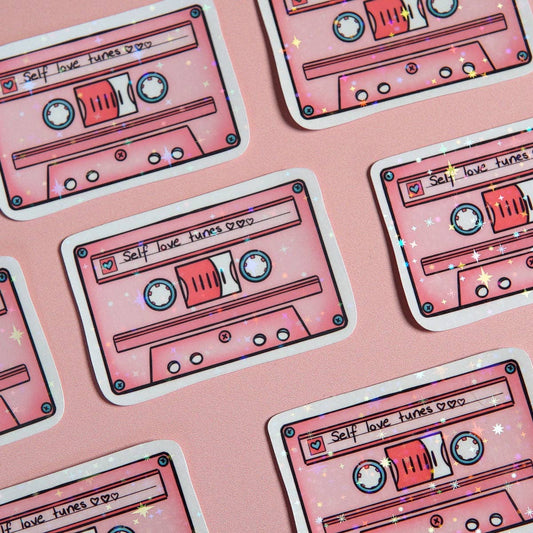 Self Love Tunes 90’s Cassette Sticker