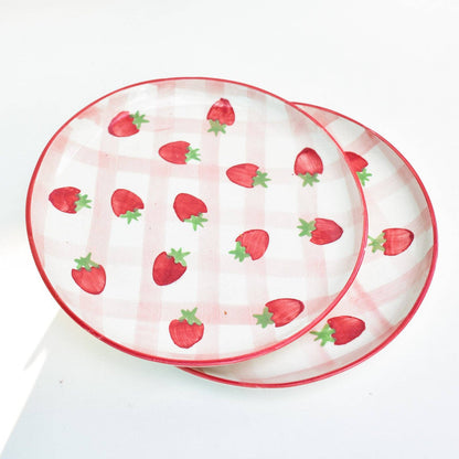 Strawberry Shortcake Dessert Plate