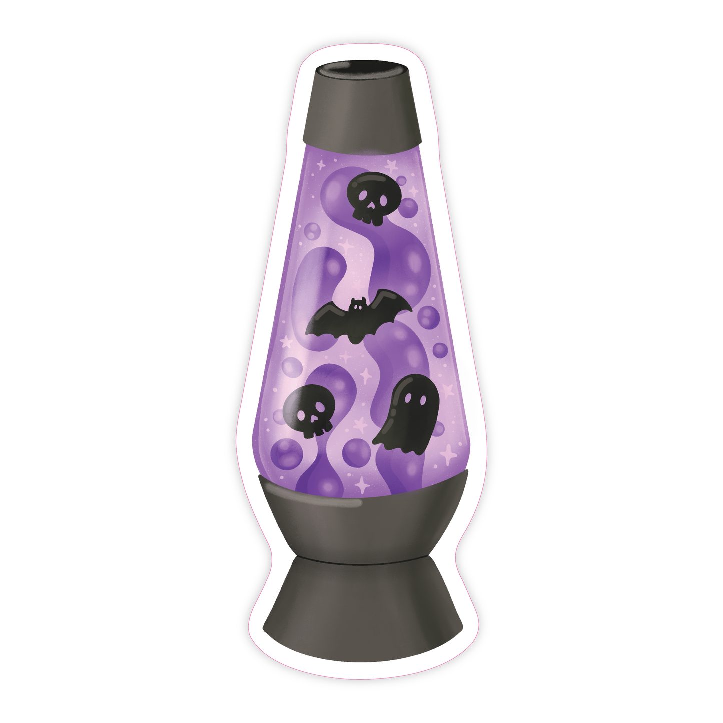 Spooky Lava Lamp Vinyl Sticker