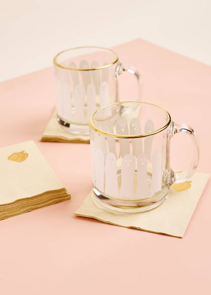 Pumpkin Copper Cocktail Paper Beverage Napkins - Set of 20
