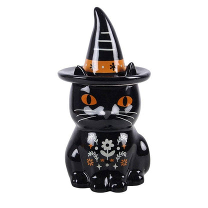 Frightful Folk Black Cat Halloween Oil Burner