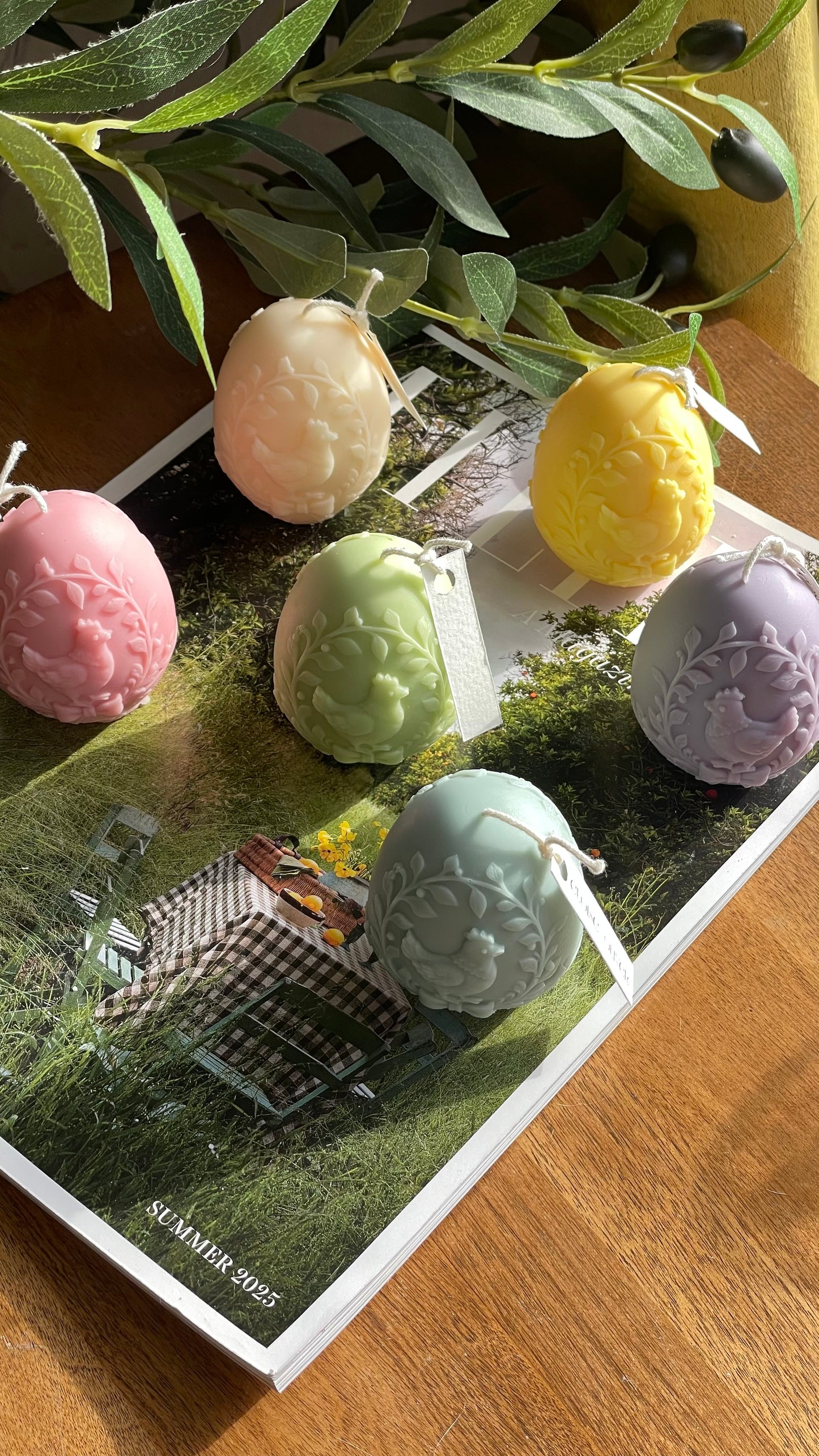 Hen Meadow Egg Candle