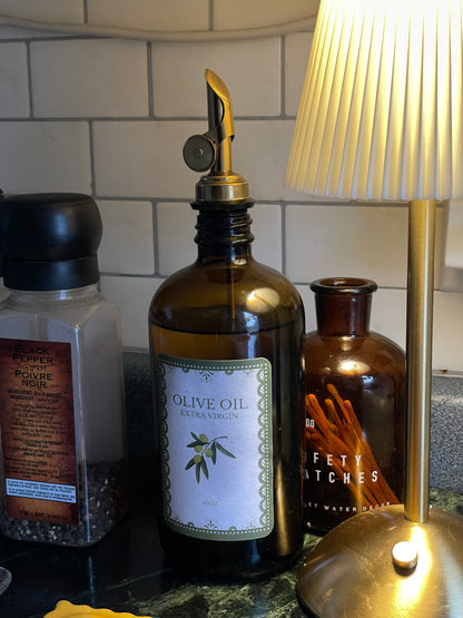 Olive Oil Amber Jar