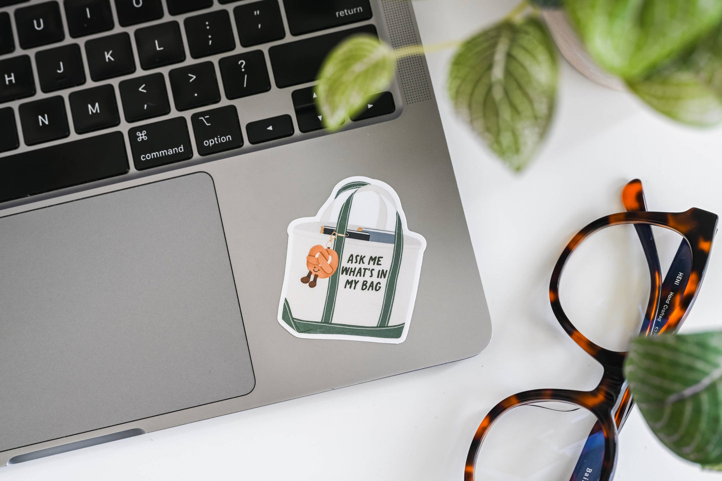 "Ask Me What's In My Bag" Tote Bag Sticker