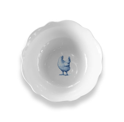Gertrude Salad Bowls | Blue and White