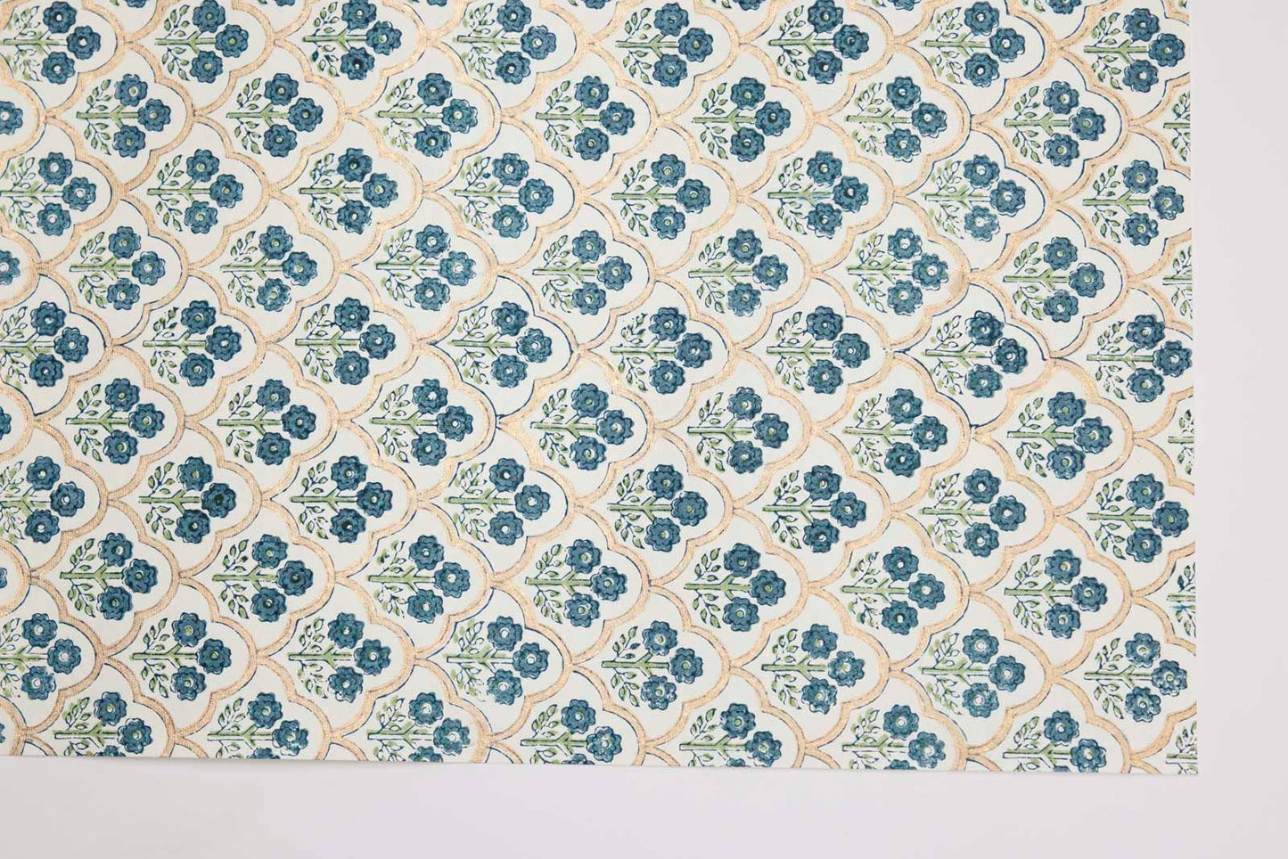 Trellis Indigo Wrapping Paper